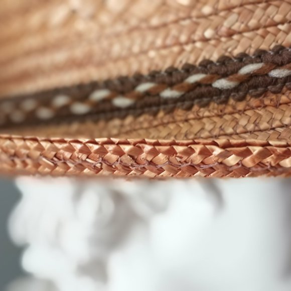 Trilby Straw Hat Vintage Size S/M EUC - Picture 5 of 11